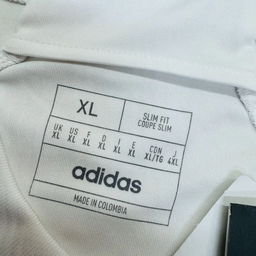 NEW LA Galaxy Adidas 24/25 Home Soccer Jersey White Mens Sz XL Slim Fit HZ6220